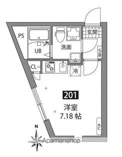 アザレア板橋【2階】の間取り