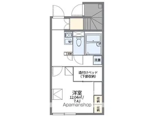 レオパレスアクセル【103号室】の間取り