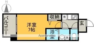 プレサンス名古屋STATIONキュオル【12階】の間取り