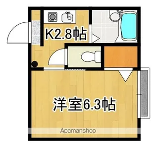 ガーデンプレイス【102号号室】の間取り