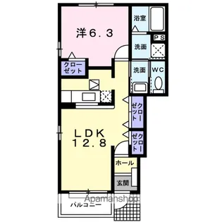 フェイバーレジデンスⅠ【1階】の間取り