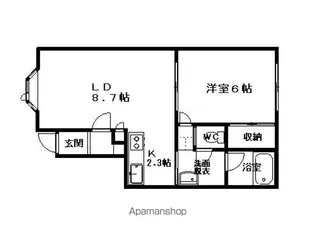 コーポサンA【1階】の間取り