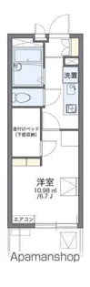 レオパレスシャルム花園【113号室】の間取り