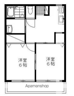 エスケーハイムA【201号室】の間取り