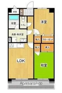 パレス高松Ⅱ【202号室】の間取り