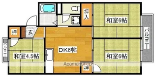 ファミール阪和【1階】の間取り