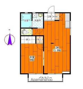 ベルメゾン長田【102号室】の間取り
