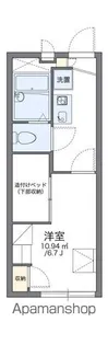 レオパレスルミエール EAST【2階】の間取り