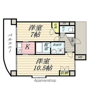 いずみTOWN HILLS【6階】の間取り