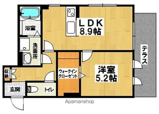 フォレスト中百舌鳥【1階】の間取り