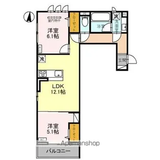 リヴェール・パルコ【3階】の間取り