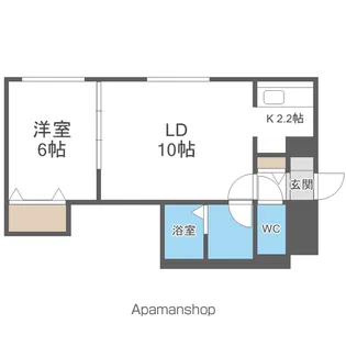 ノーブル円山【4階】の間取り