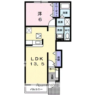 クレール沖ノ原 B【1階】の間取り
