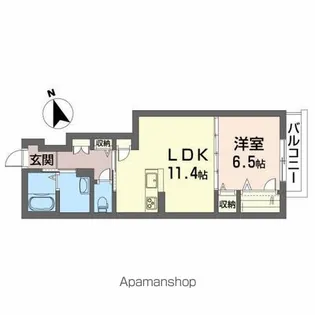 KYANOS(キュアノス)【1階】の間取り