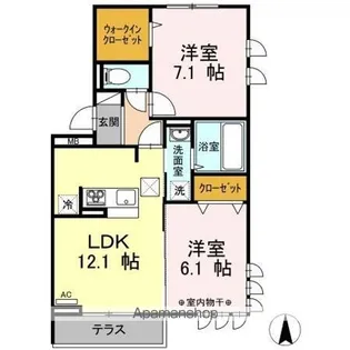 リジエール A【1階】の間取り