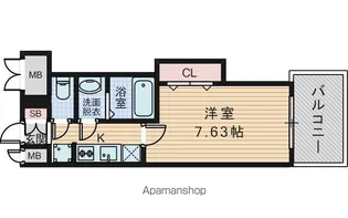 LUXE新大阪SOUTH【4階】の間取り