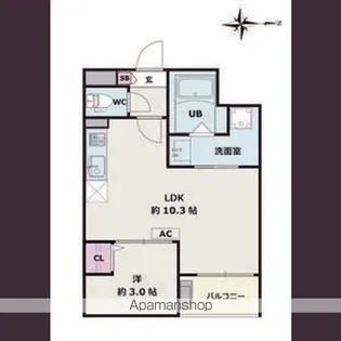 JACK SOTOSHINⅠ【3階】の間取り