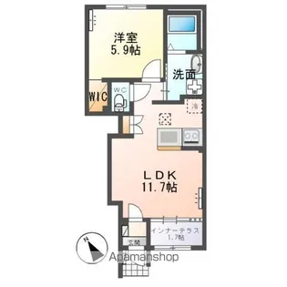 フォレストサイド【1階】の間取り