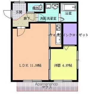 フローラメゾン大橋【2階】の間取り