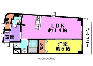 アンアーク【201号室】の間取り