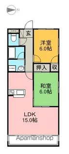 キャッスルグランデ【201号室】の間取り