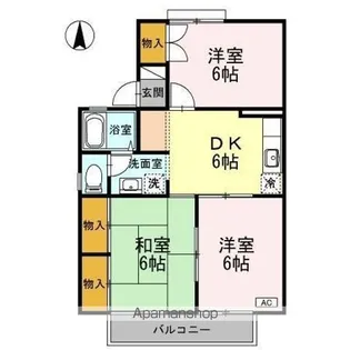 3DKの間取り画像