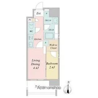 シーズンフラッツ矢場(ヤバ)【5階】の間取り