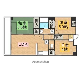 INSURANCE BLDG.Ⅴ【502号室】の間取り