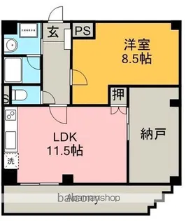 グレース川口【4階】の間取り