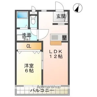 ハイツ・ユウリ【3階】の間取り