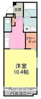 シーステージ本通【4階】の間取り