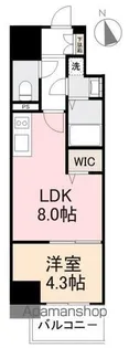 メイフェアミライエ【801号室】の間取り