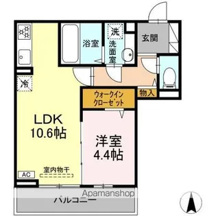 THREE【2階】の間取り