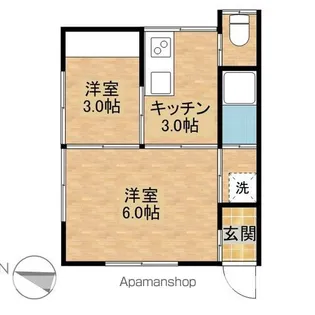 レークサイドⅠ【202号室】の間取り