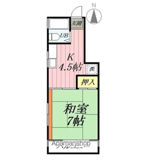 埼玉県三郷市戸ケ崎【アパート】の間取り