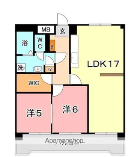 清幸マンション野田【7階】の間取り