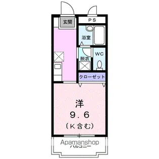 ゴールドキャッスルⅡ【2階】の間取り