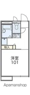 レオパレス板付東【2階】の間取り
