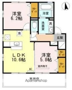 グラン・ノーブル【1階】の間取り