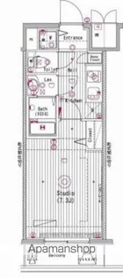 グランド・ガーラ新横浜SOUTH【9F-9号室】の間取り