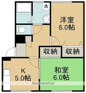 レジデンス愛子【102号室】の間取り