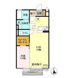 ブライトなかにし参番館【1階】の間取り