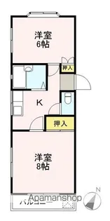 サウザンヒル【2階】の間取り