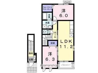 リガヤ Ⅰ【2階】の間取り
