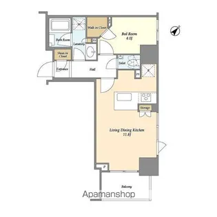 ドゥーエ月島Ⅱ【10階】の間取り