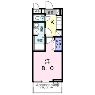 アビタシオンⅠ【2階】の間取り