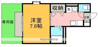 メゾン・ラ・プールB棟【1階】の間取り