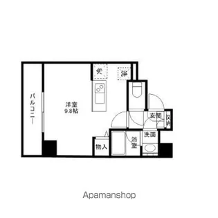 バンブー岩本町【4階】の間取り