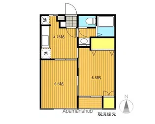 フローラルビルB棟【2階】の間取り