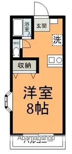 フェリウス東千代田Ⅰ【201号室】の間取り